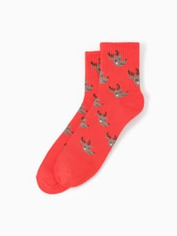 Новогодний подарочный набор KAFTAN Happy NY носки размер 36-39 (23-25 см), бомбочка для ванн