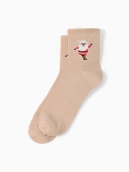 Новогодний подарочный набор KAFTAN Happy NY носки размер 36-39 (23-25 см), бомбочка для ванн