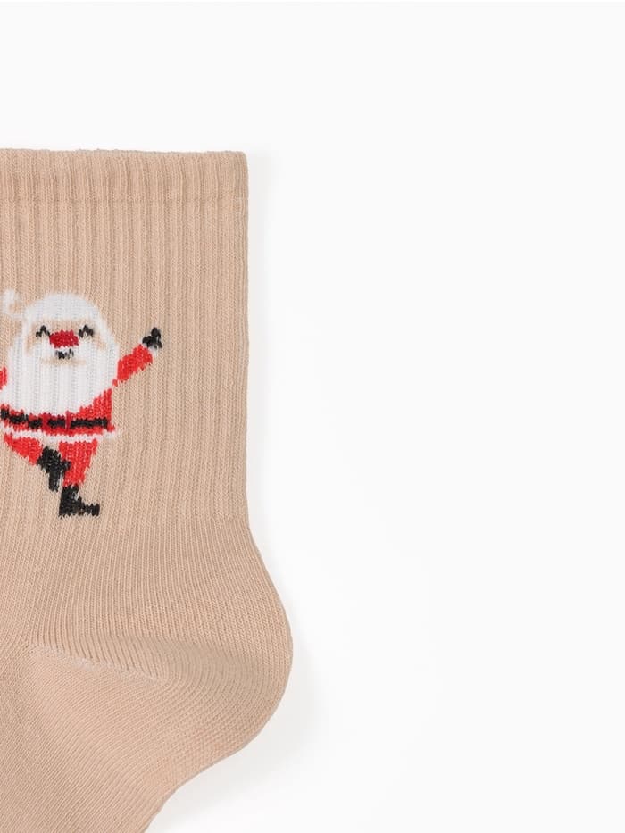 Новогодний подарочный набор KAFTAN Happy NY носки размер 36-39 (23-25 см), бомбочка для ванн