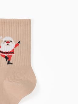 Новогодний подарочный набор KAFTAN Happy NY носки размер 36-39 (23-25 см), бомбочка для ванн