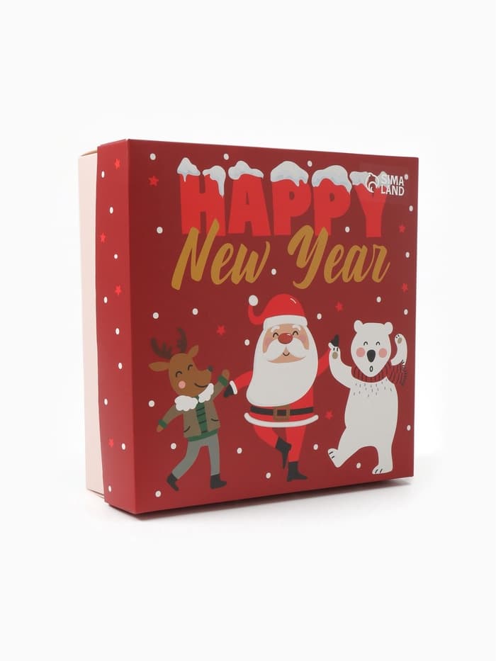 Новогодний подарочный набор KAFTAN Happy NY носки размер 36-39 (23-25 см), бомбочка для ванн