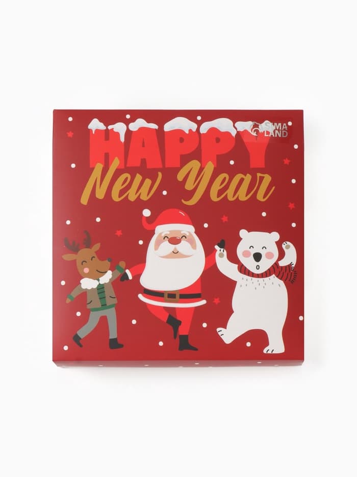 Новогодний подарочный набор KAFTAN Happy NY носки размер 36-39 (23-25 см), бомбочка для ванн