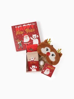 Новогодний подарочный набор KAFTAN Happy NY носки размер 36-39 (23-25 см), бомбочка для ванн