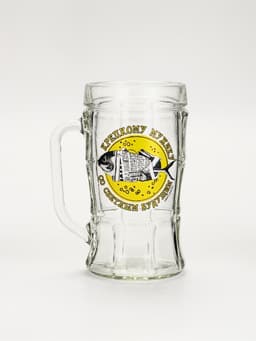 Кружка пивная с надписью «Крепкому мужику, со светлым будущим», 500 мл