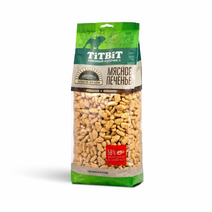 Лакомство TitBit для собак, крекер с мясом утки 1.1 кг