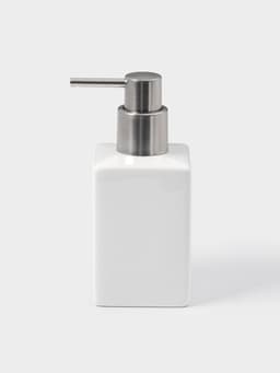 Набор аксессуаров для ванной комнаты SAVANNA Square, 4 предмета, дозатор для мыла, 2 стакана, подставка, белый