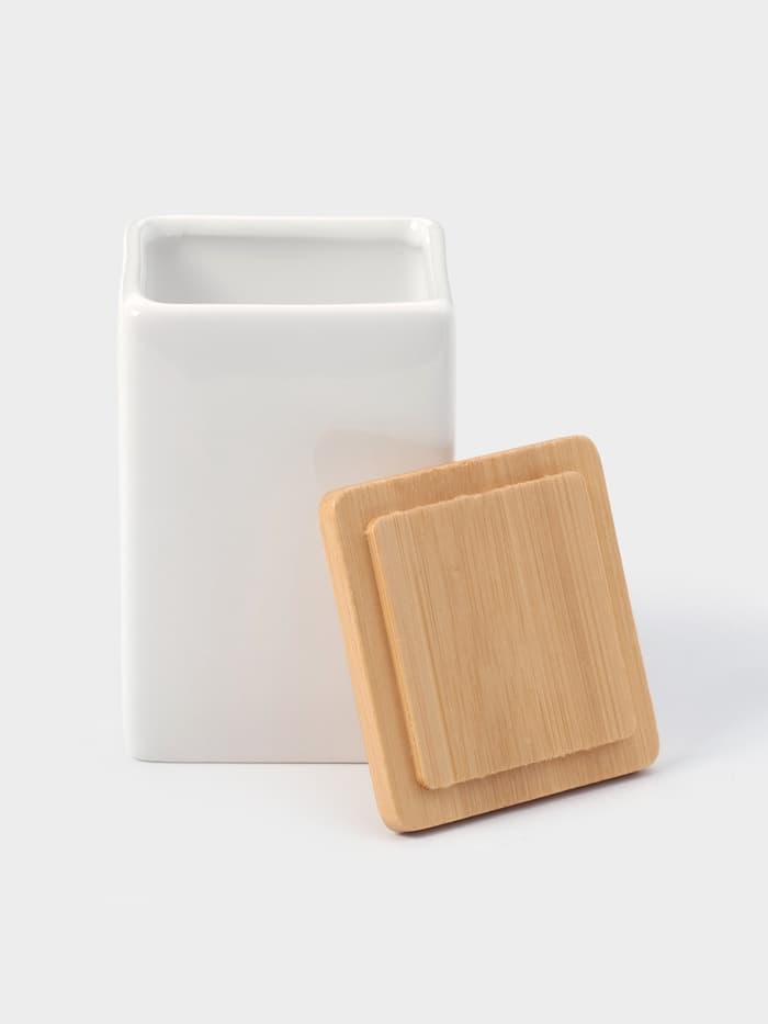 Набор аксессуаров для ванной комнаты SAVANNA Square, 4 предмета, дозатор для мыла, 2 стакана, подставка, белый