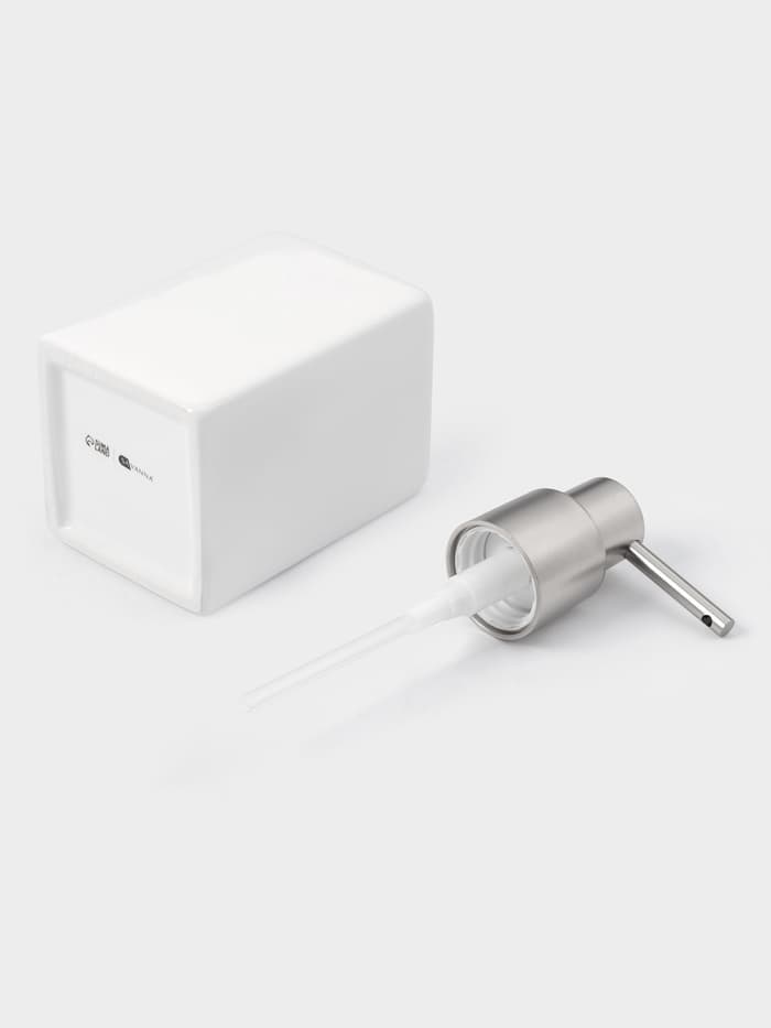 Набор аксессуаров для ванной комнаты SAVANNA Square, 4 предмета, дозатор для мыла, 2 стакана, подставка, белый