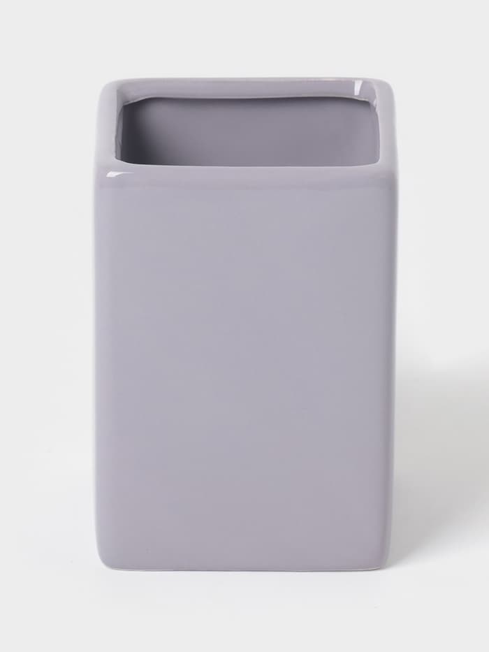 Набор аксессуаров для ванной комнаты SAVANNA Square, 3 предмета, дозатор для мыла, стакан, подставка, сиреневый