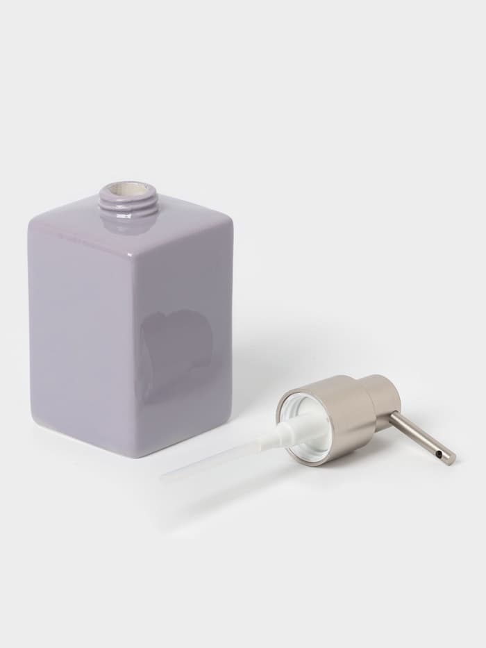 Набор аксессуаров для ванной комнаты SAVANNA Square, 3 предмета, дозатор для мыла, стакан, подставка, сиреневый