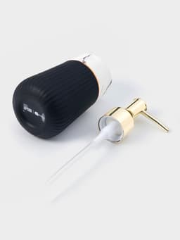 Аксессуары для ванной SAVANNA Grace, 3 предмета, дозатор для мыла 290 мл, стакан, мыльница, чёрные