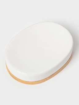 Аксессуары для ванной SAVANNA «Джуно», 3 предмета, мыльница, дозатор для мыла 280 мл, стакан, белые