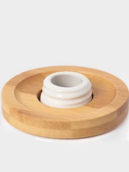 Аксессуары для ванной SAVANNA «Джуно», 3 предмета, мыльница, дозатор для мыла 280 мл, стакан, белые