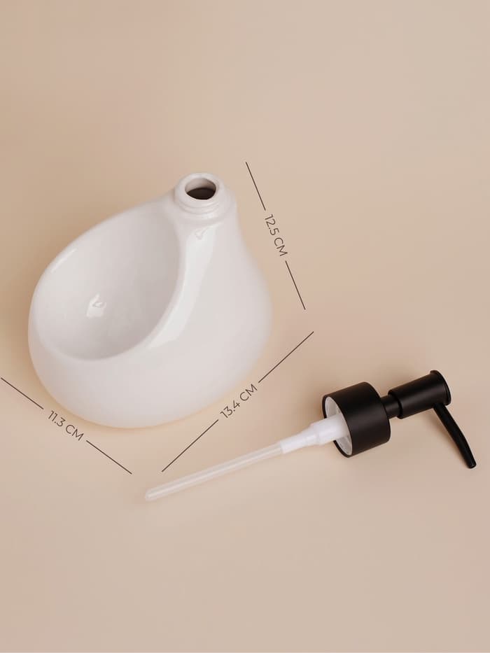 Дозатор для мыла SL Home Drop, с подставкой для губки, 450 мл, белый