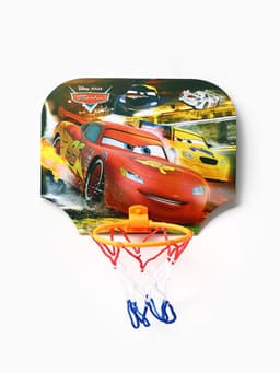 Баскетбольный набор с мячом «Тачки», диаметр мяча 8 см, диаметр кольца 13.5 см