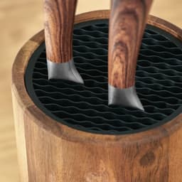 Подставка для ножей GUNGNIR, 22.5×12.7 см, дерево, тропическая акация