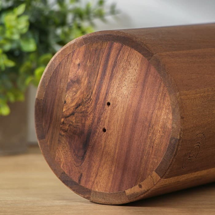 Подставка для ножей GUNGNIR, 22.5×12.7 см, дерево, тропическая акация