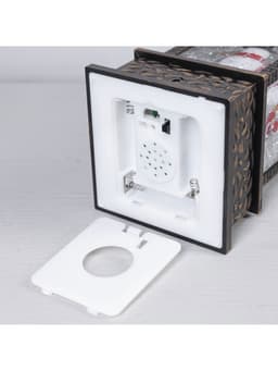 Светодиодная фигура «Фонарь со снеговиком» 10.3×31×10.3 см, пластик, от батареек ААх3, USB, свечение тёплое белое