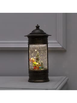 Светодиодная фигура «Фонарь с эльфом» 14×27×14 см, пластик, от батареек ААх3, USB, свечение тёплое белое