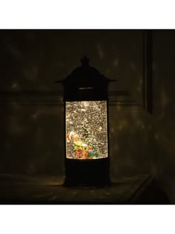 Светодиодная фигура «Фонарь с эльфом» 14×27×14 см, пластик, от батареек ААх3, USB, свечение тёплое белое