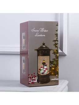 Светодиодная фигура «Фонарь с эльфом» 14×27×14 см, пластик, от батареек ААх3, USB, свечение тёплое белое