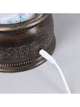 Светодиодная фигура «Фонарь с детьми и снеговиком» 15×30×12.5 см, пластик, от батареек ААх3, USB, свечение тёплое белое