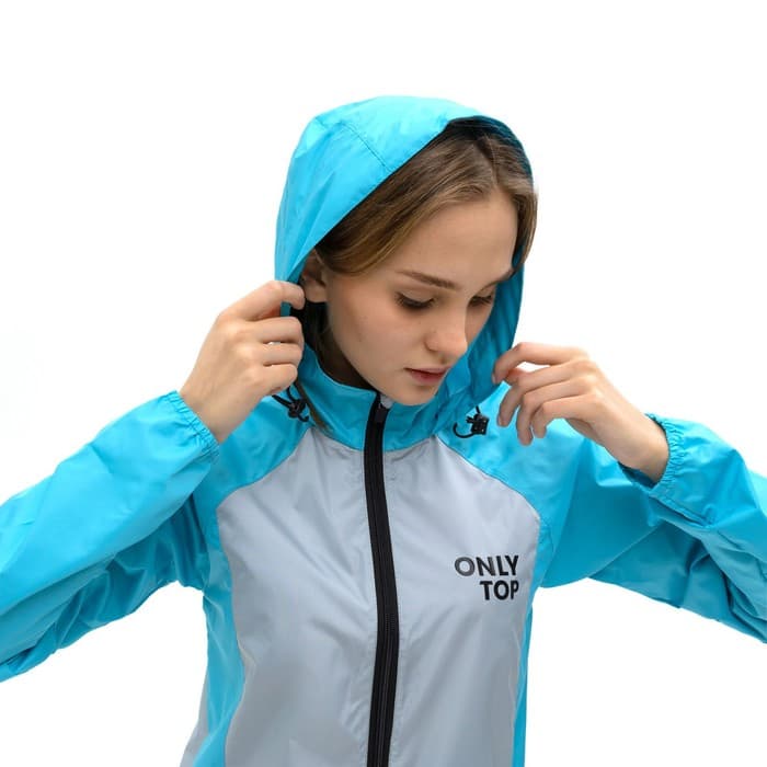 Ветровка ONLYTOP, голубая, размер 42