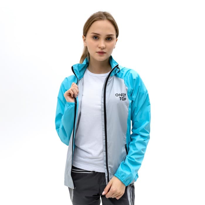 Ветровка ONLYTOP, голубая, размер 42