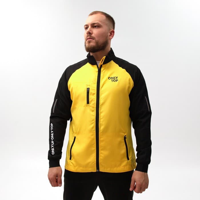 Ветровка ONLYTOP унисекс black/yellow, р. 44