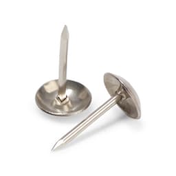 Гвозди ТУНДРА, декоративные, обивочные, 8×15 мм, хром, фасовка 50 шт.