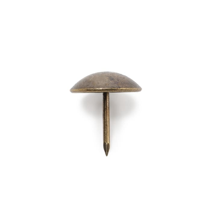Гвозди ТУНДРА, декоративные, обивочные, 19×22 мм, бронза, фасовка 50 шт.