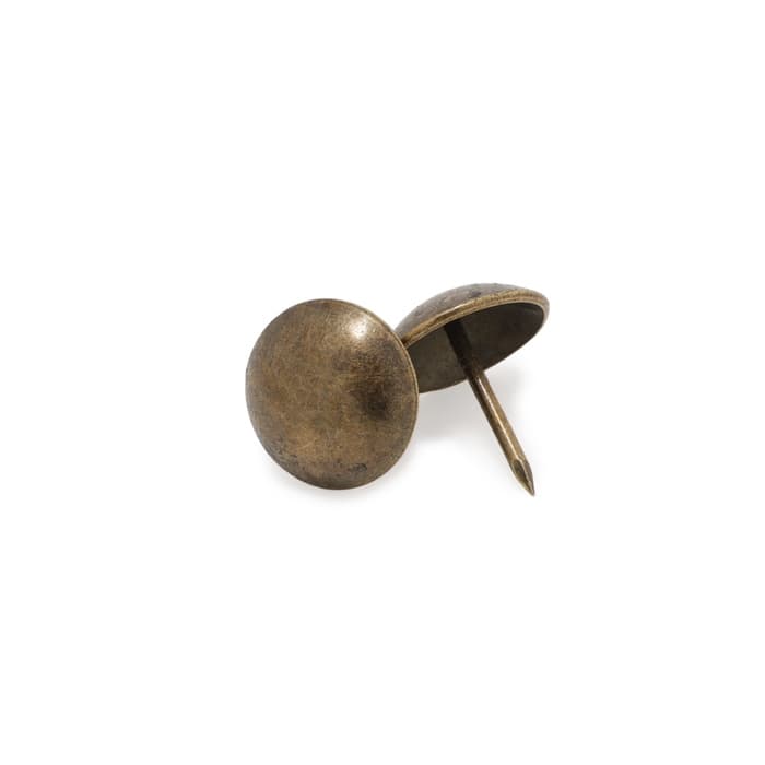 Гвозди ТУНДРА, декоративные, обивочные, 19×22 мм, бронза, фасовка 50 шт.
