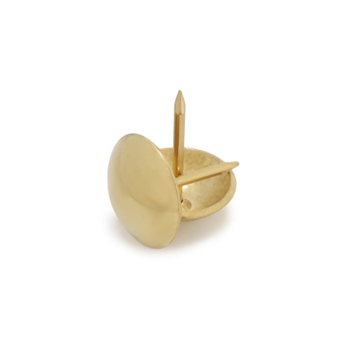 Гвозди ТУНДРА, декоративные, обивочные, 19×22 мм, золото, фасовка 50 шт.