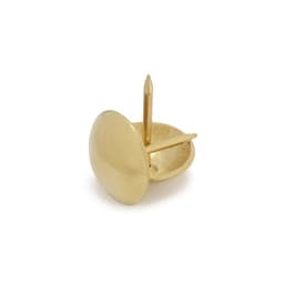 Гвозди ТУНДРА, декоративные, обивочные, 19×22 мм, золото, фасовка 50 шт.