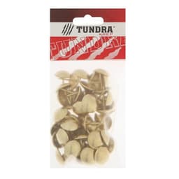 Гвозди ТУНДРА, декоративные, обивочные, 19×22 мм, золото, фасовка 50 шт.