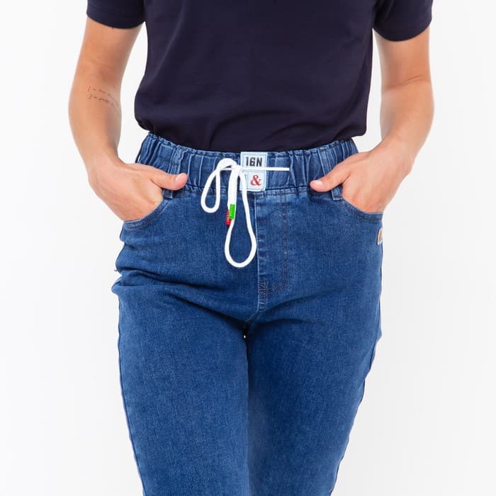 Джинсы женские, цвет синий, размер 31 (46-48)