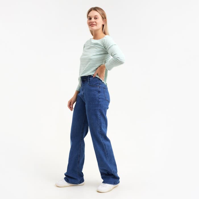 Джинсы женские, цвет голубой, размер 32 (48)