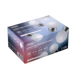 Лампа светодиодная Luazon Lighting, G45, Е27, 1.5 Вт, для белт-лайта, набор 20 штук, свечение белое