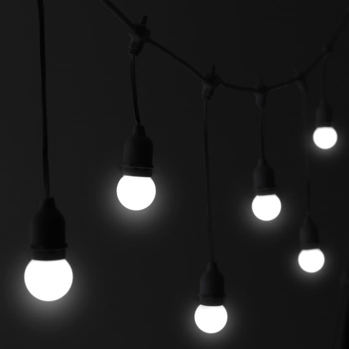 Лампа светодиодная Luazon Lighting, G45, Е27, 1.5 Вт, для белт-лайта, набор 20 штук, свечение белое