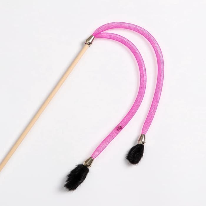 Дразнилка - удочка «Норка на трубочке», на деревянной палочке, цвет МИКС