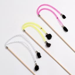 Дразнилка - удочка «Норка на трубочке», на деревянной палочке, цвет МИКС