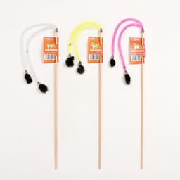 Дразнилка - удочка «Норка на трубочке», на деревянной палочке, цвет МИКС