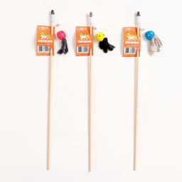 Дразнилка - удочка «Осьминожка с норкой», на деревянной палочке, цвет МИКС