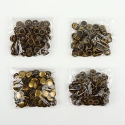 Кнопка установочная, Омега (О-образная), железная, d=12 мм, цвет бронзовый