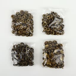 Кнопка установочная, Омега (О-образная), железная, d=15 мм, цвет бронзовый