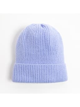Шапка с отворотом женская MINAKU, размер 54-56, сиреневая