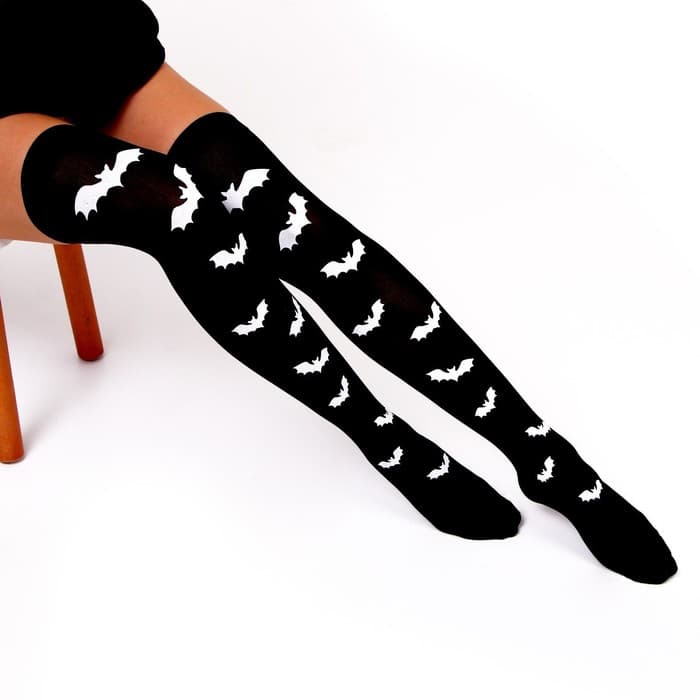 Чулки карнавальный аксессуар «Летучие мышки»