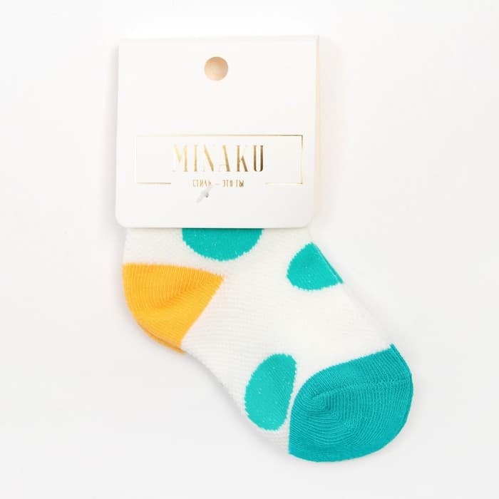 Носки детские MINAKU «Горох», размер 26-28 (12-15 см)