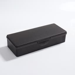 Бокс для хранения мелочей, 18.8×7.1×4 см, чёрный полупрозрачный