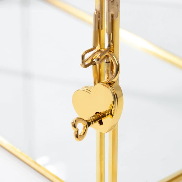 Шкатулка для украшений «Свадебный банк, семейный очаг», 25×14.5×24 см, стекло